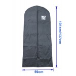 Plastic Garment Zip-up Cover Suit (black) 10pcs   40"